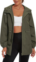 PESION Womens Waterproof Raincoat Lightweight Trench