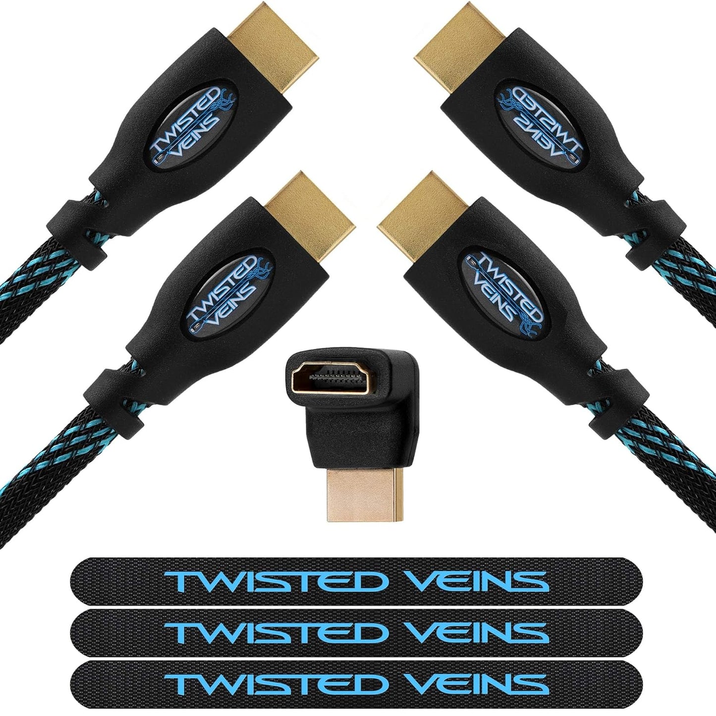 Premium 30 ft HDMI Cable 2-Pack for 4K 60hz HDR Devices