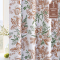 100% Blackout Vintage Floral Curtains 63 in - Light Blocking Panels