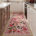 Runner Rug for Hallways 2ft6in x 8ft - Washable Non Slip Floral Runner