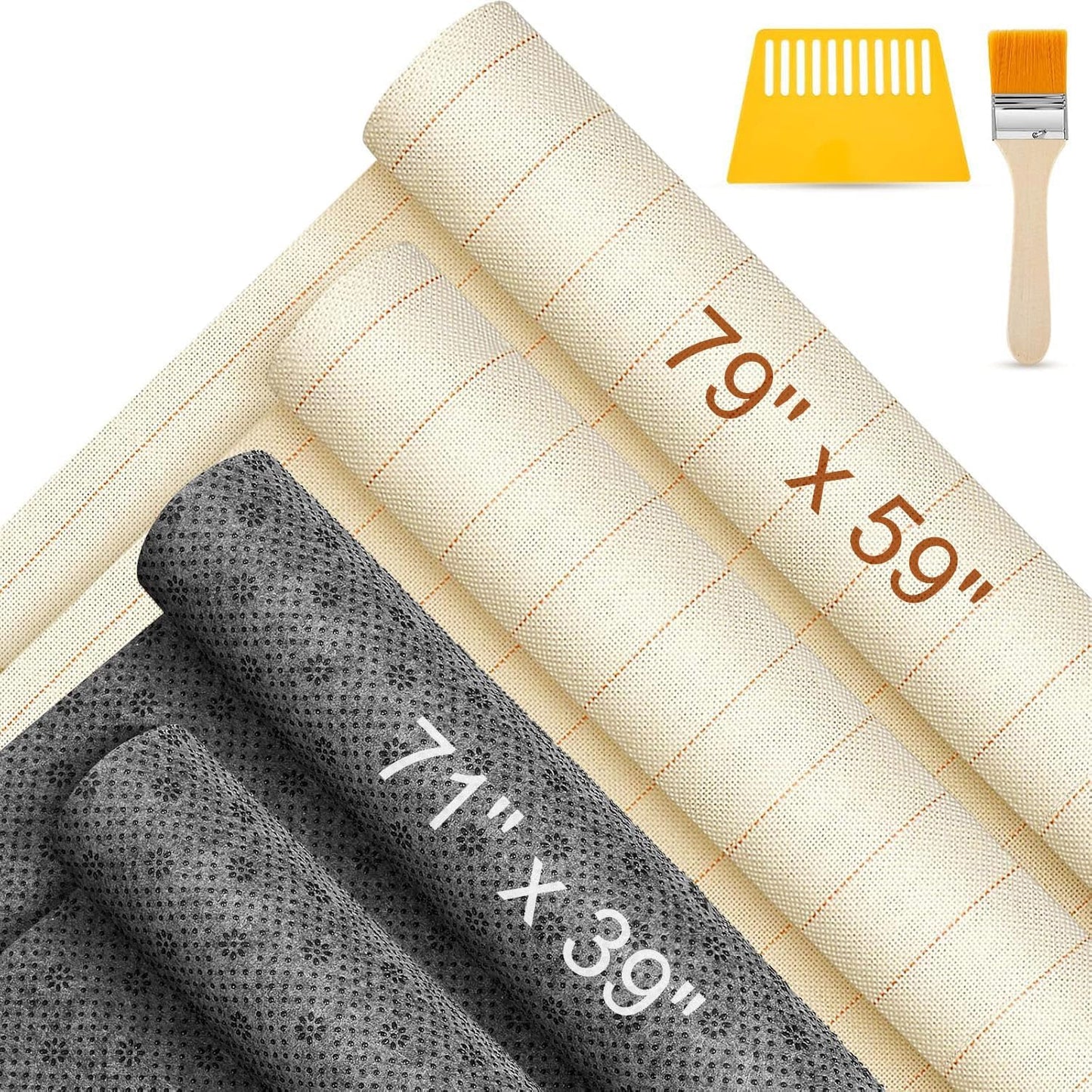 Tudomro 12 Pcs Large Tufting Cloth for DIY Rug Making Projects