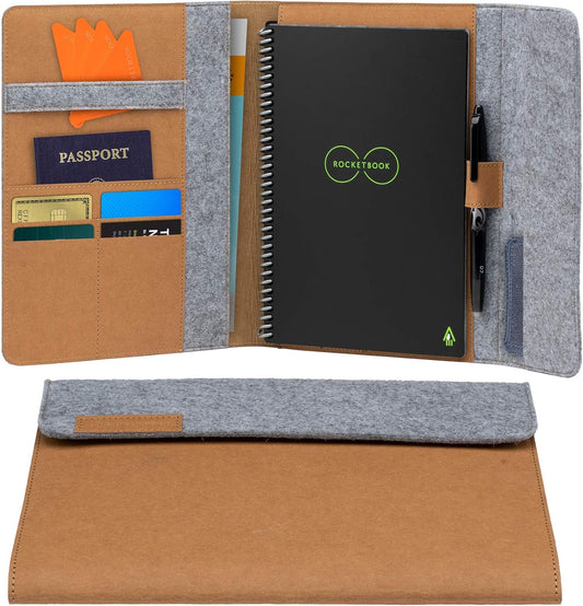 Rocketbook Eco-Friendly Notebook Folio - Sustainable Executive Organizer