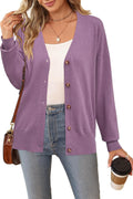 Arach&Cloz Womens Wool Blend Lightweight Fall Business Casual Cardigan