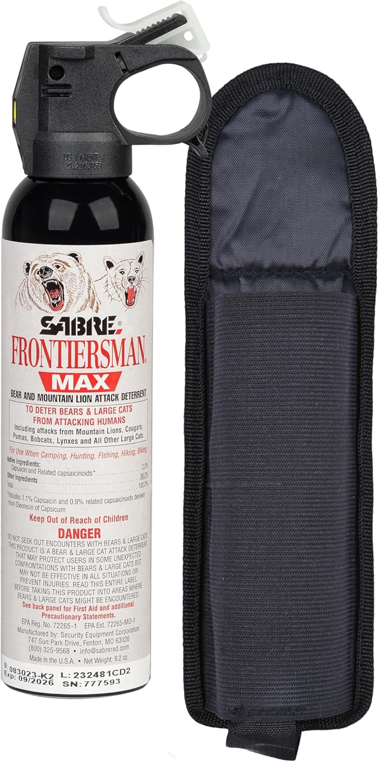 SABRE Frontiersman MAX Bear Spray for Ultimate Outdoor Safety