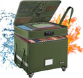 DocSafe File Box with Lock, 2-Layer Fireproof Rolling File Box