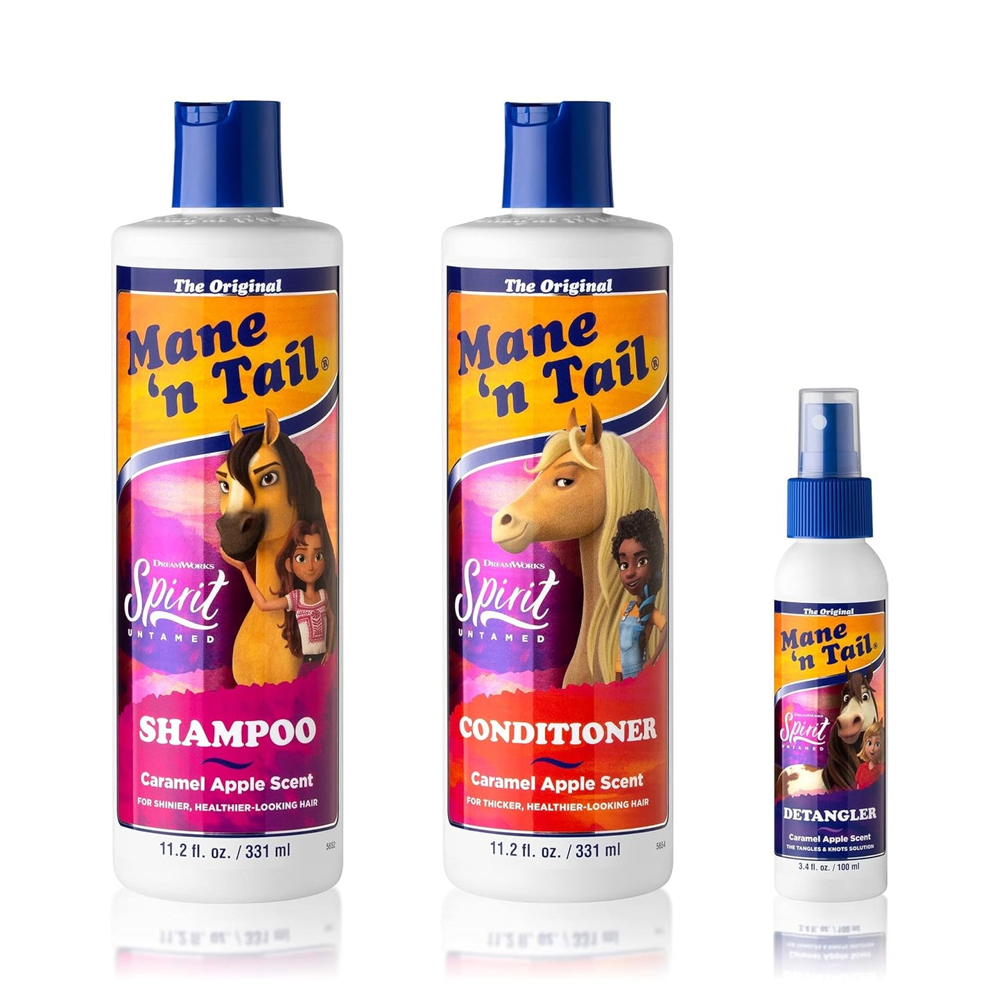 Kid's Soft Hair Trio: Caramel Apple Scent Mane 'n Tail Set