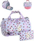 Girls Gym Bag Personalized Overnight Duffle - Monogram Travel Set