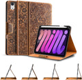 Gexmil Genuine Leather Case for iPad mini 7 and 6 - Shockproof Cowhide