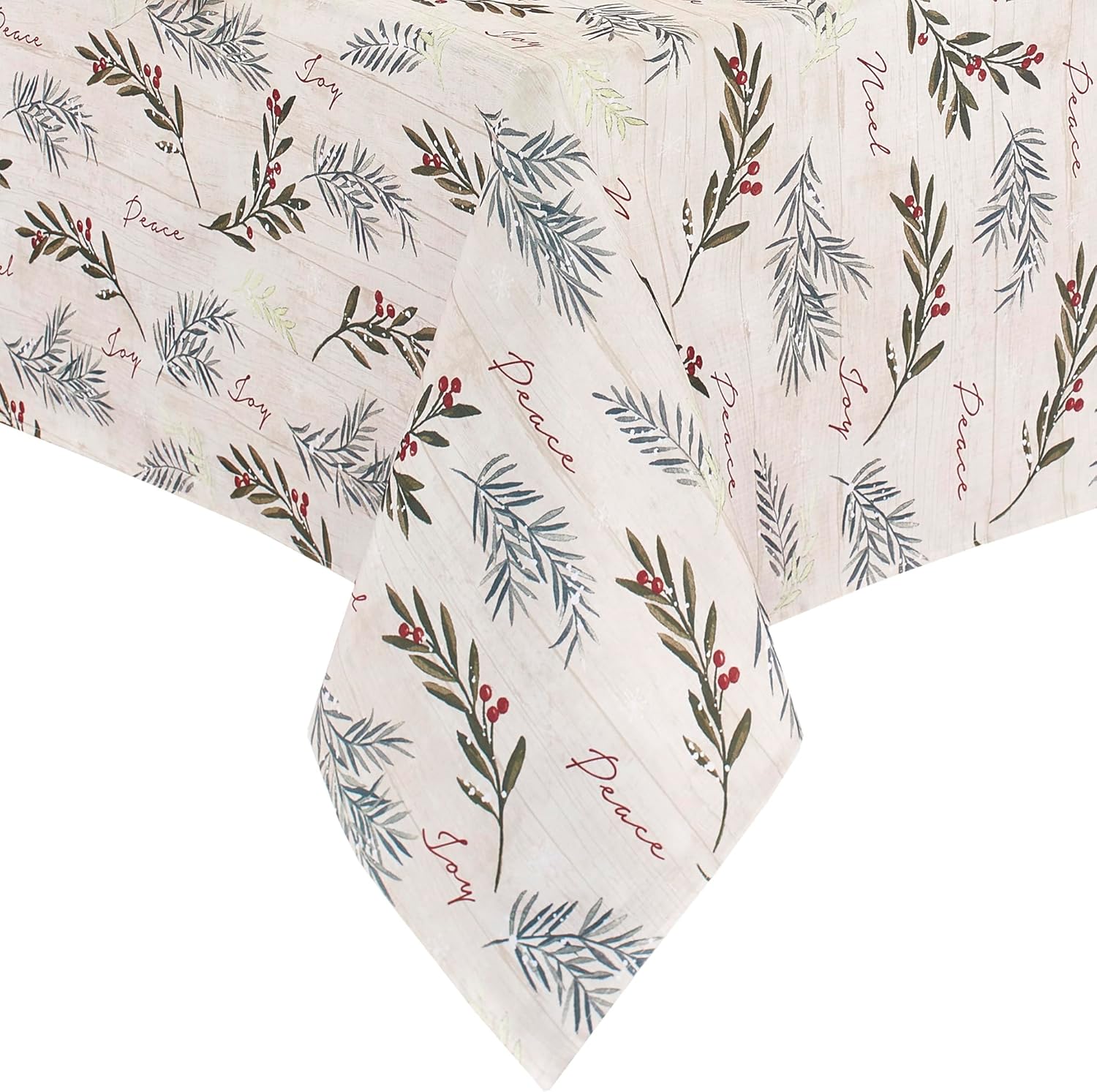 Elegant Holiday Tree Trimmings Tablecloth for Festive Dining