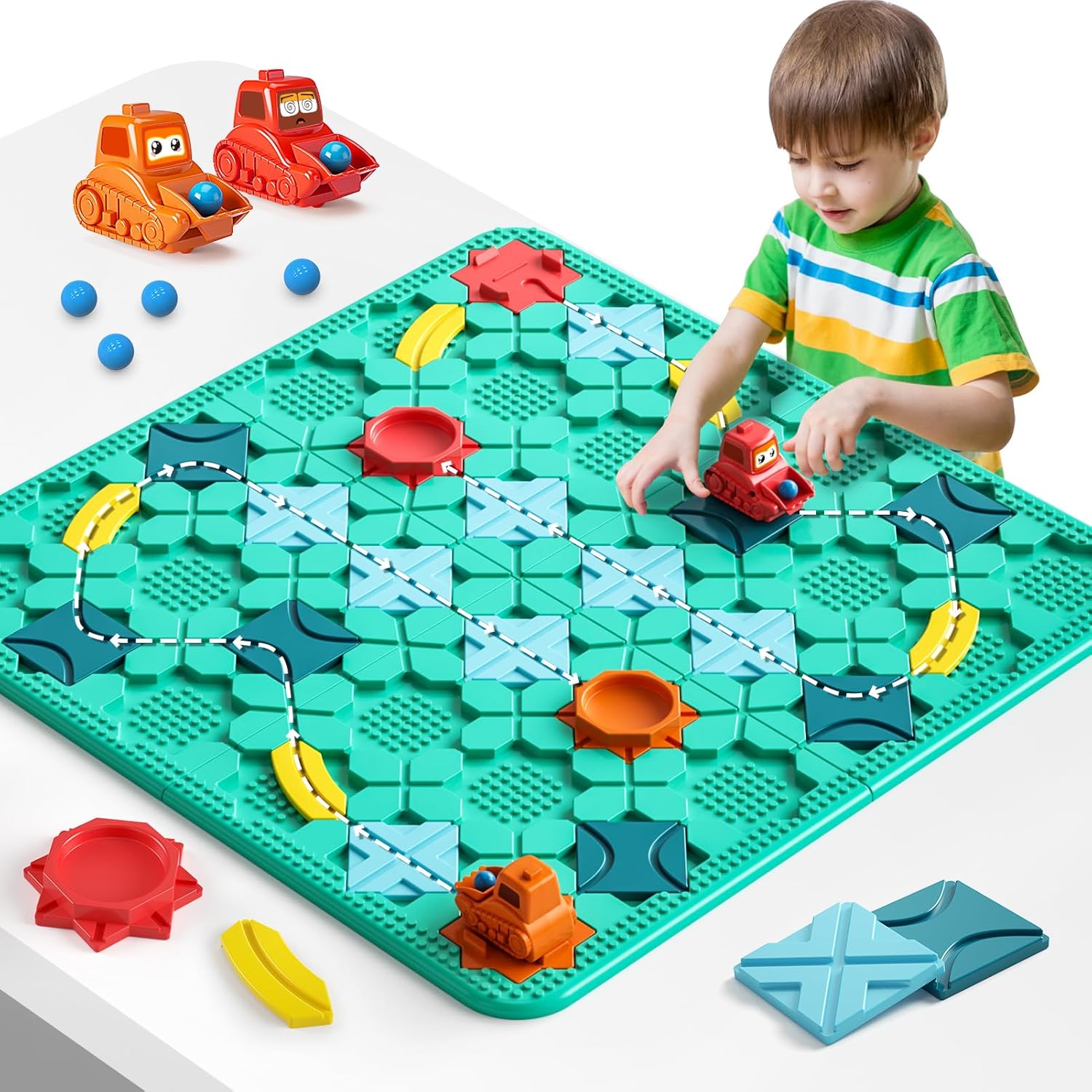 Logical Road Builder Games for Kids - Fun STEM Board Game