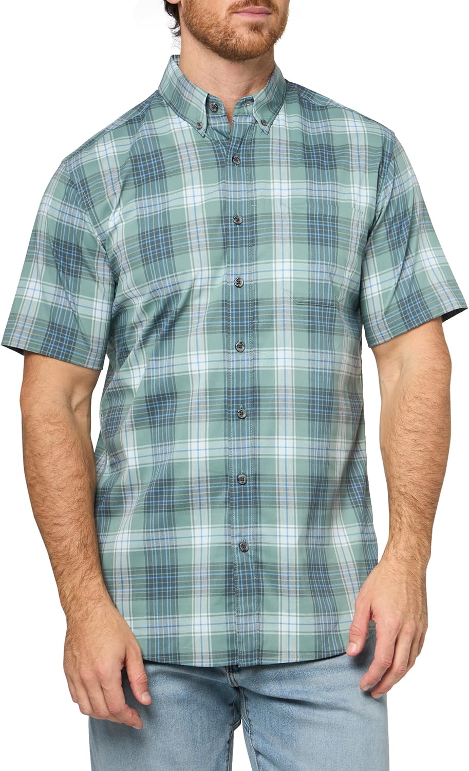 Eddie Bauer Men's Voyager Flex Short-Sleeve Shirt for Active Days