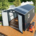 10x12 Metal Shed with Floor Frame Kit - Reinforced Weatherproof