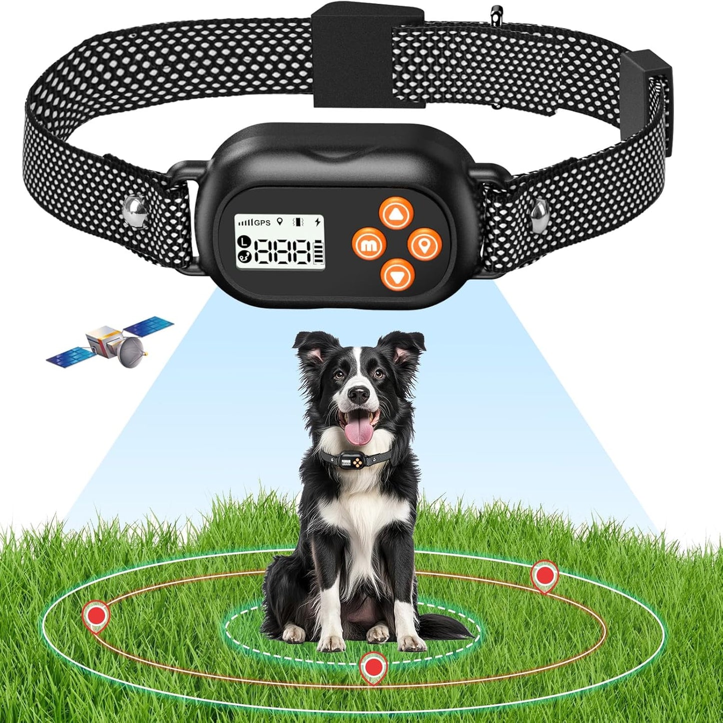 Bistee Wireless GPS Dog Fence: Rechargeable, Waterproof, 999 Yards Radius