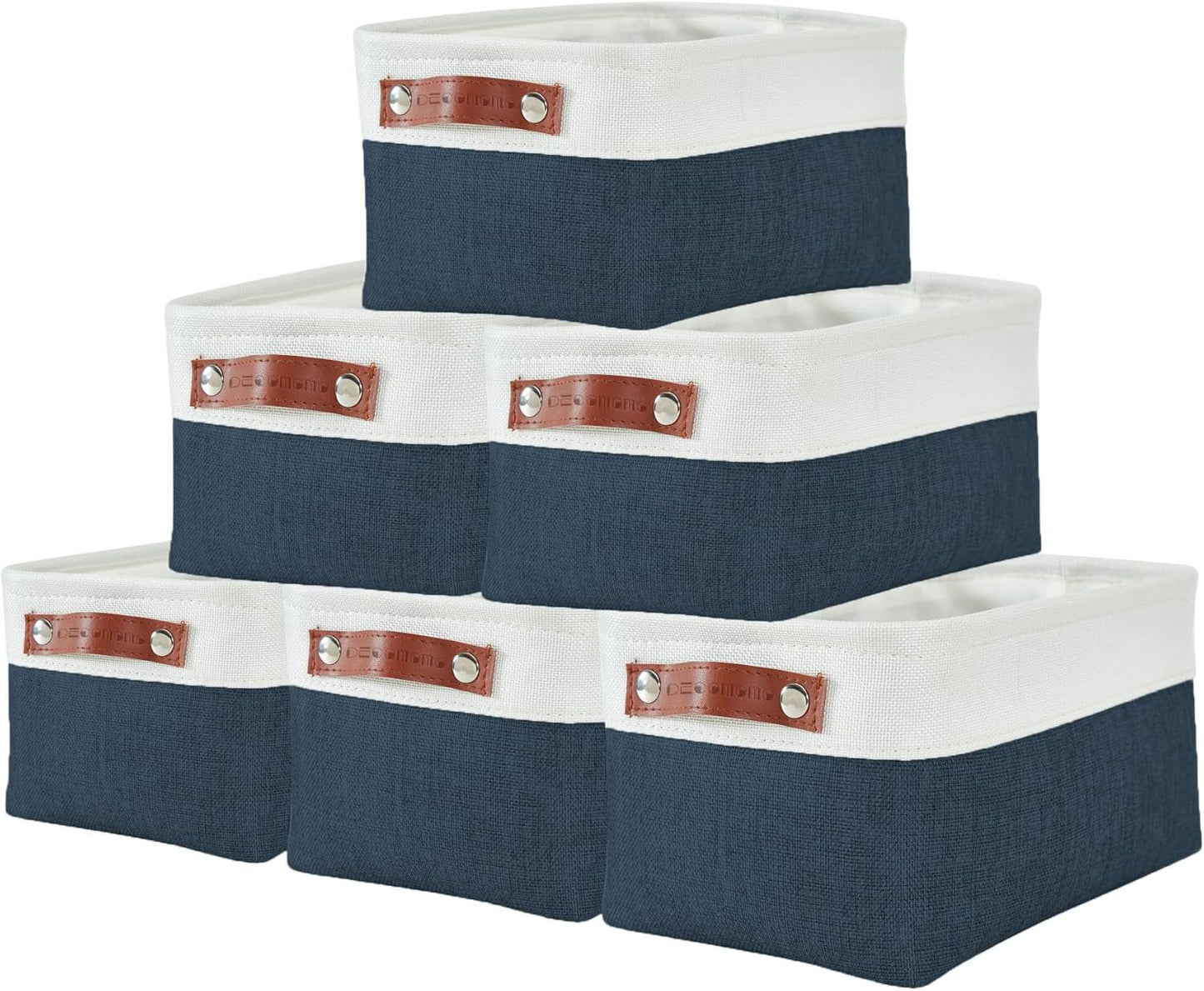 DECOMOMO Small Storage Basket Set of 6 for Stylish Organizing