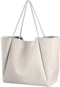 Oversize PU Leather Tote for Women 22L Weekender - Soft Travel Bag