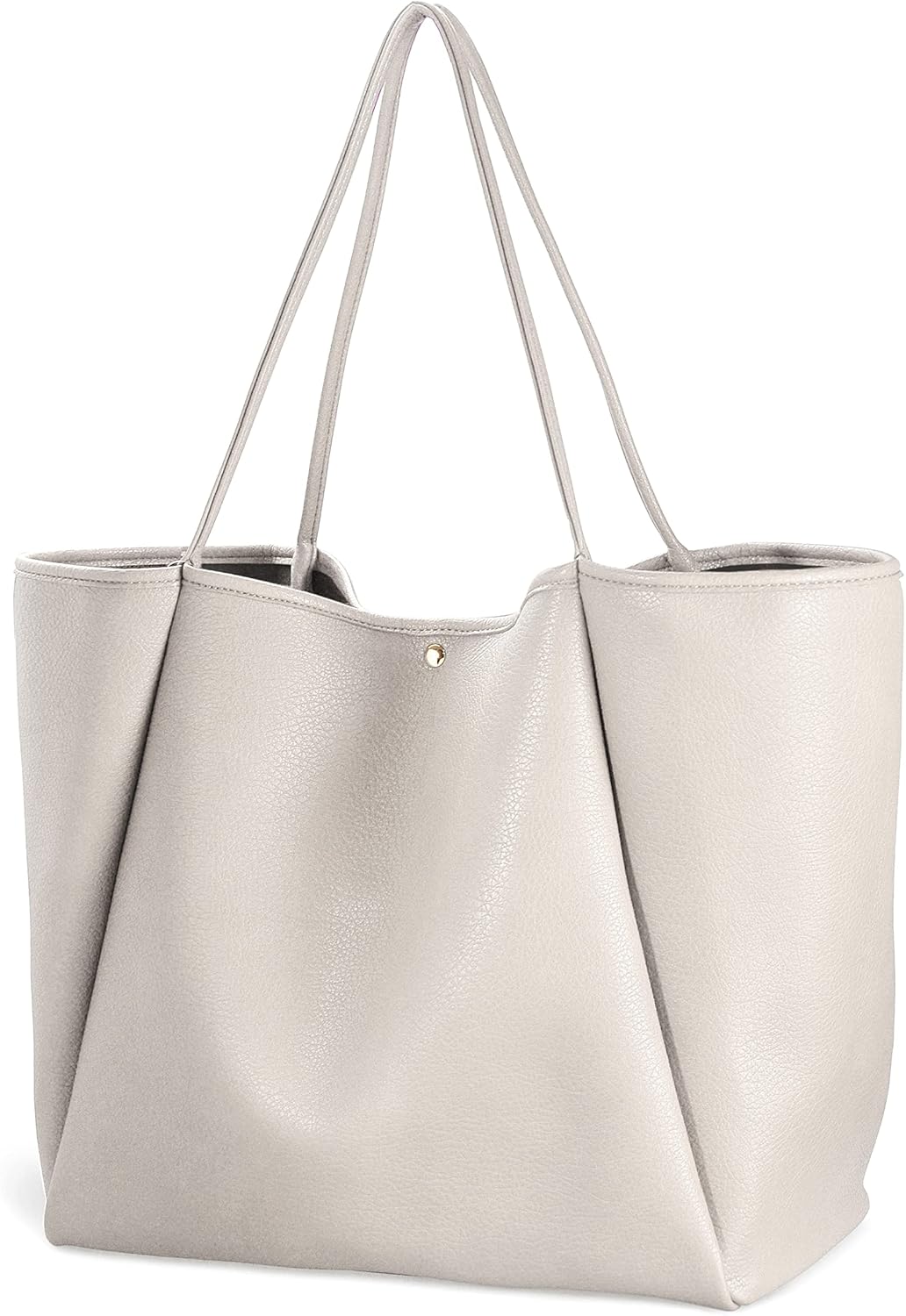 Oversize Pu Leather Tote for Women - Stylish Weekender Bag