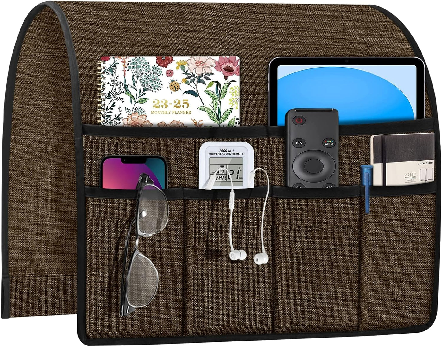 6-Pocket Armchair Caddy for Ultimate Convenience