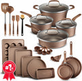 Pots and Pans Set 23-Piece Non Stick Cookware & Bakeware - Stackable