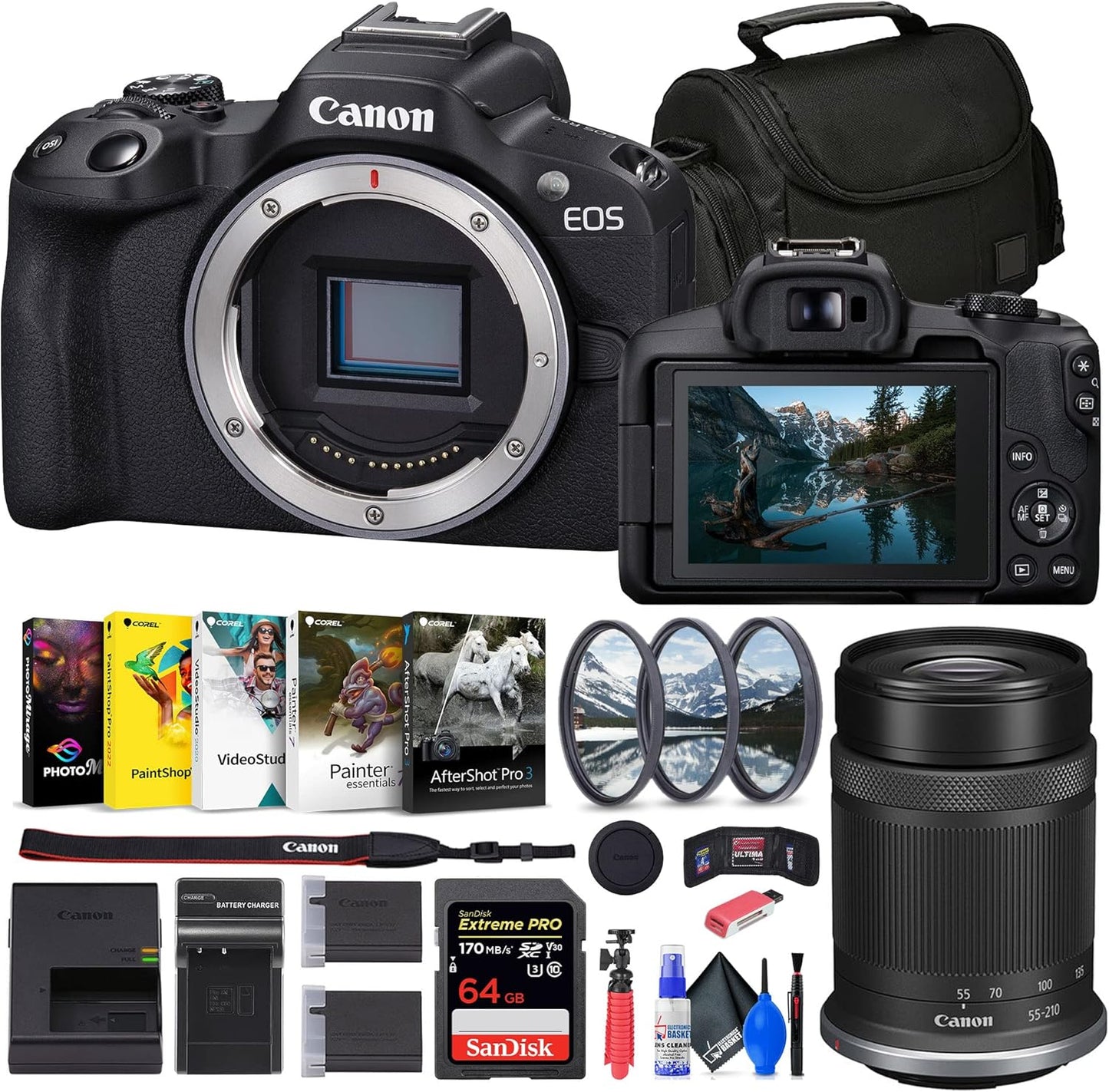 Canon EOS R50 Mirrorless Camera Bundle for Creators