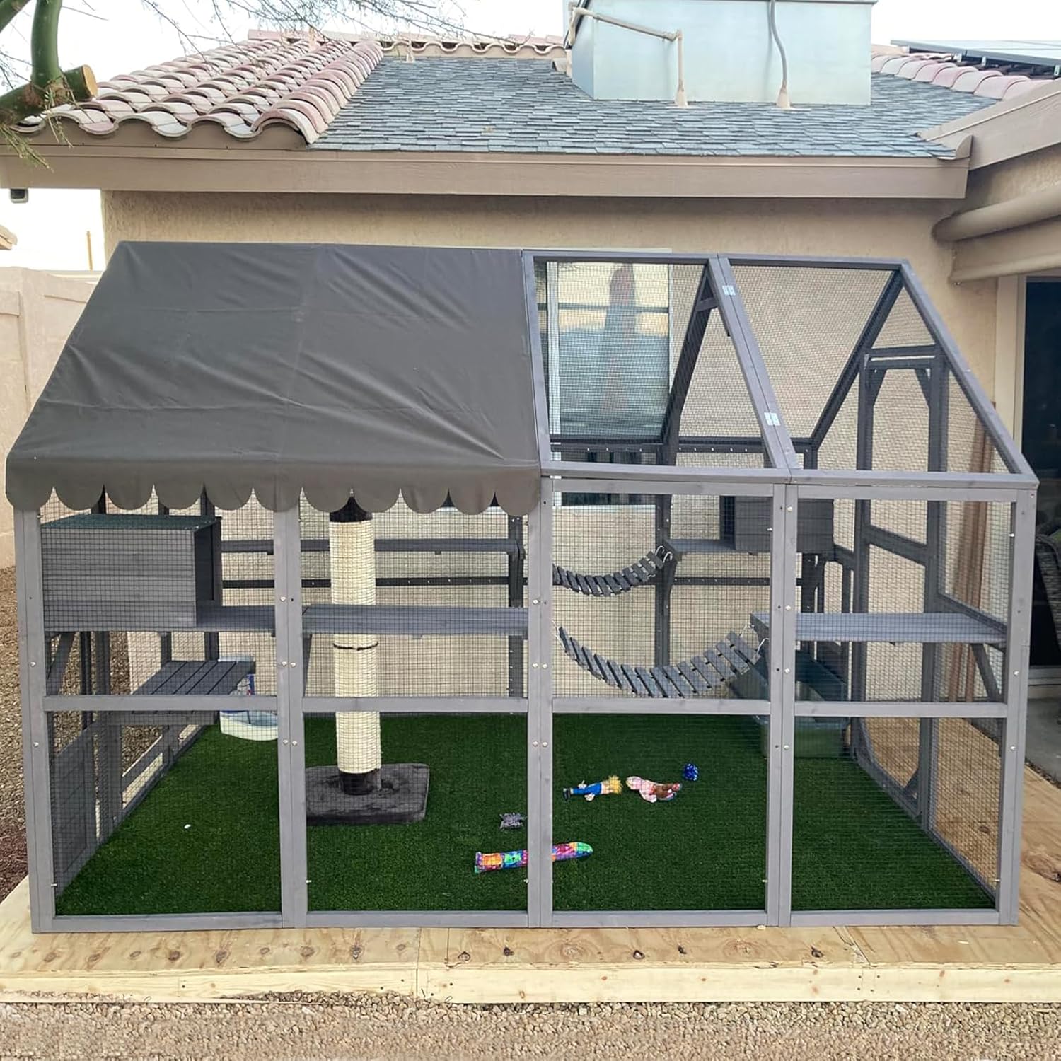 Aivituvin Cat House Outdoor Catio with Large Enter Door