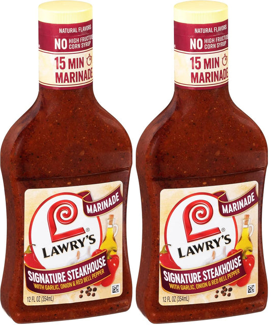 Lawry's Signature Steakhouse Marinade with Garlic & Onion Flavor