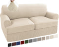 Turquoize 2 Cushion T Cushion Loveseat Slipcover - Stretch Fit