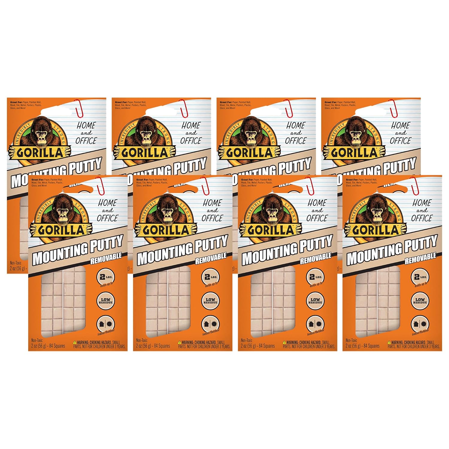 Gorilla Mounting Putty for Easy Wall Hanging and Repositioning