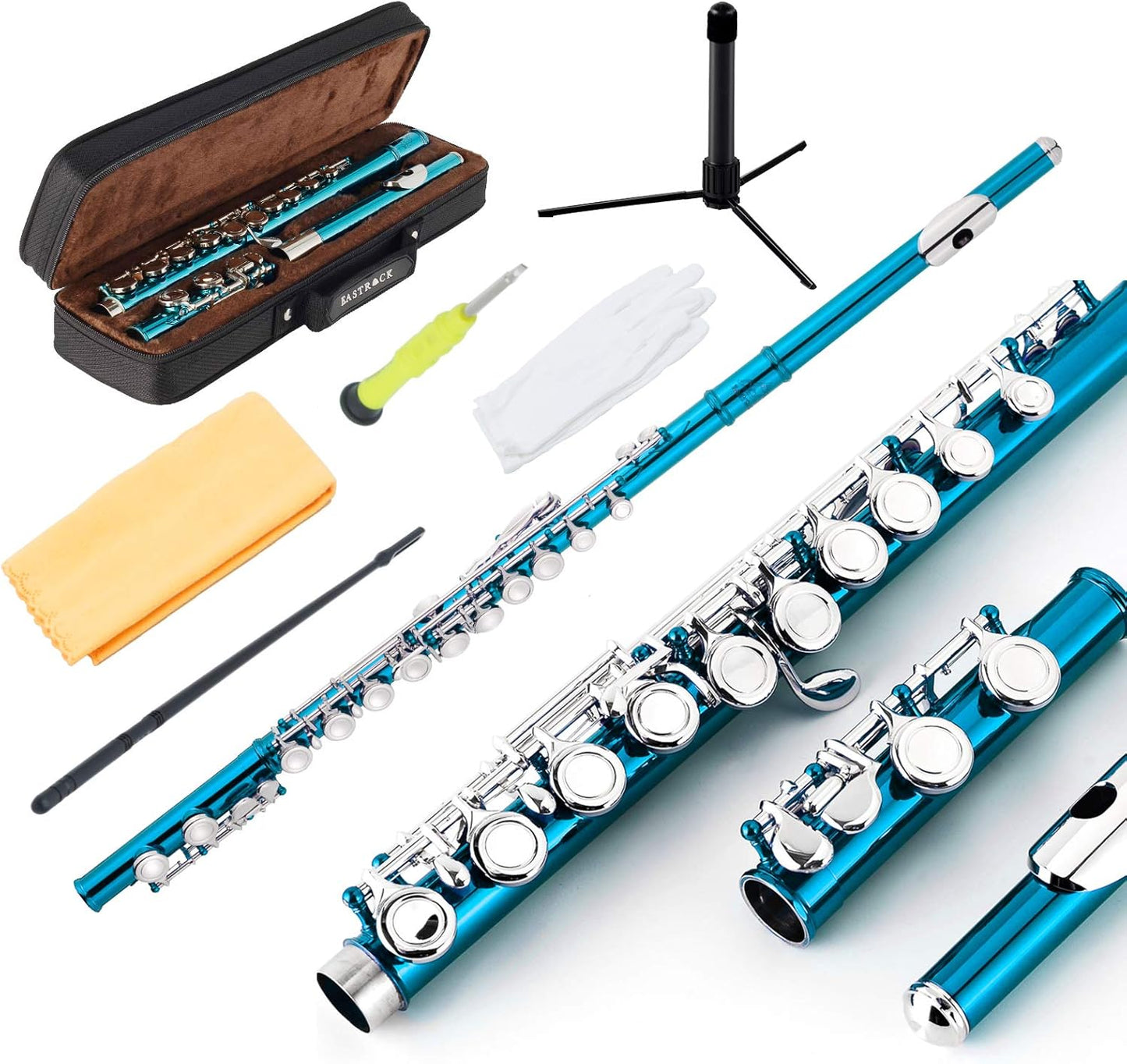 EastRock Closed Hole Flute C 16 Key for Beginners and Students
