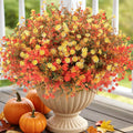 Fall Artificial Flowers for Outdoors Faux Mums - UV Resistant Outdoor