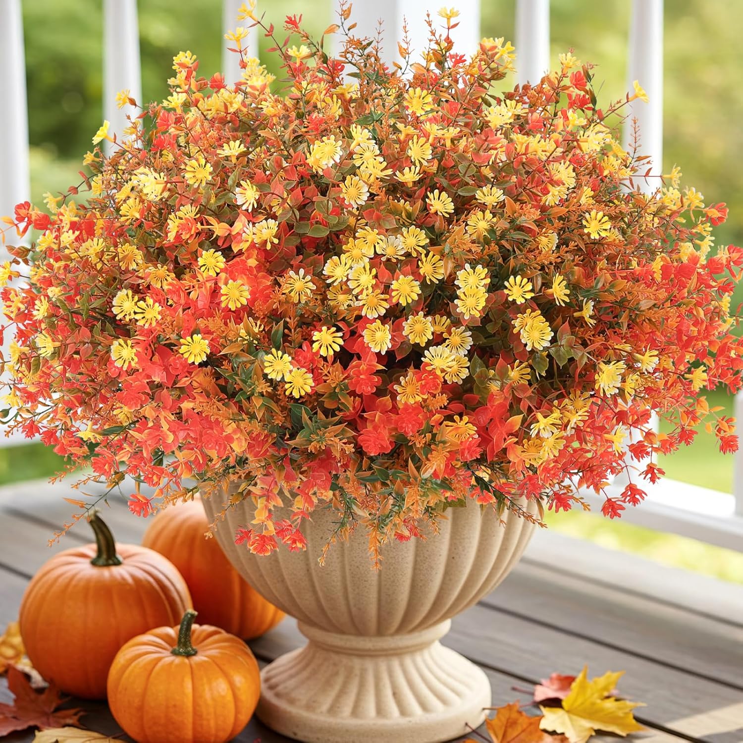 36 Bundles Fall Artificial Flowers for Outdoors Decor
