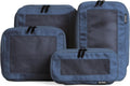 Compression Packing Cubes 4-Pack Dark Blue - Travel Luggage Organizer