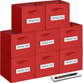 13x13x13 Storage Cube Bins Set of 8 - Collapsible Fabric Organizer