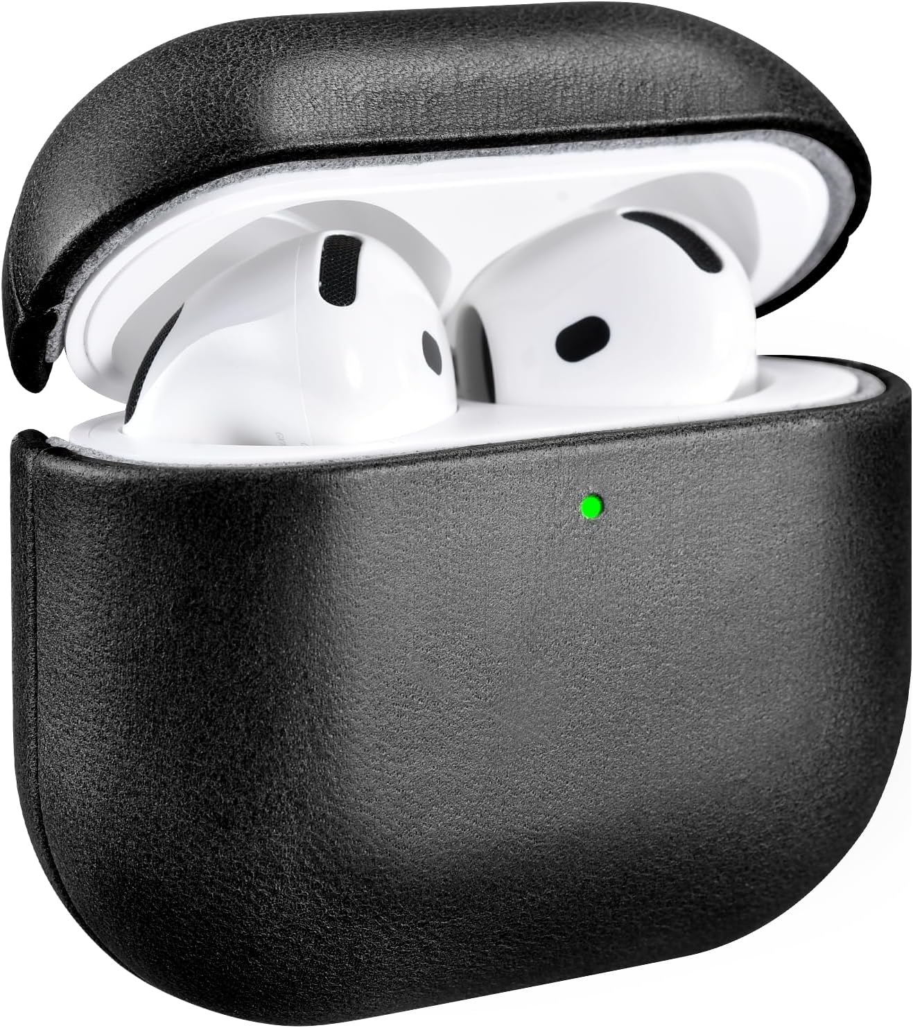 Genuine Leather AirPods 4 Case by ICARER - MagSafe Compatible