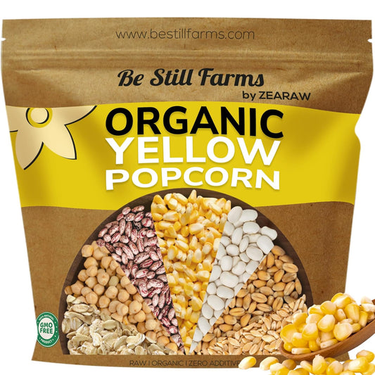 Organic Hulless Popcorn - Movie Night Must-Have