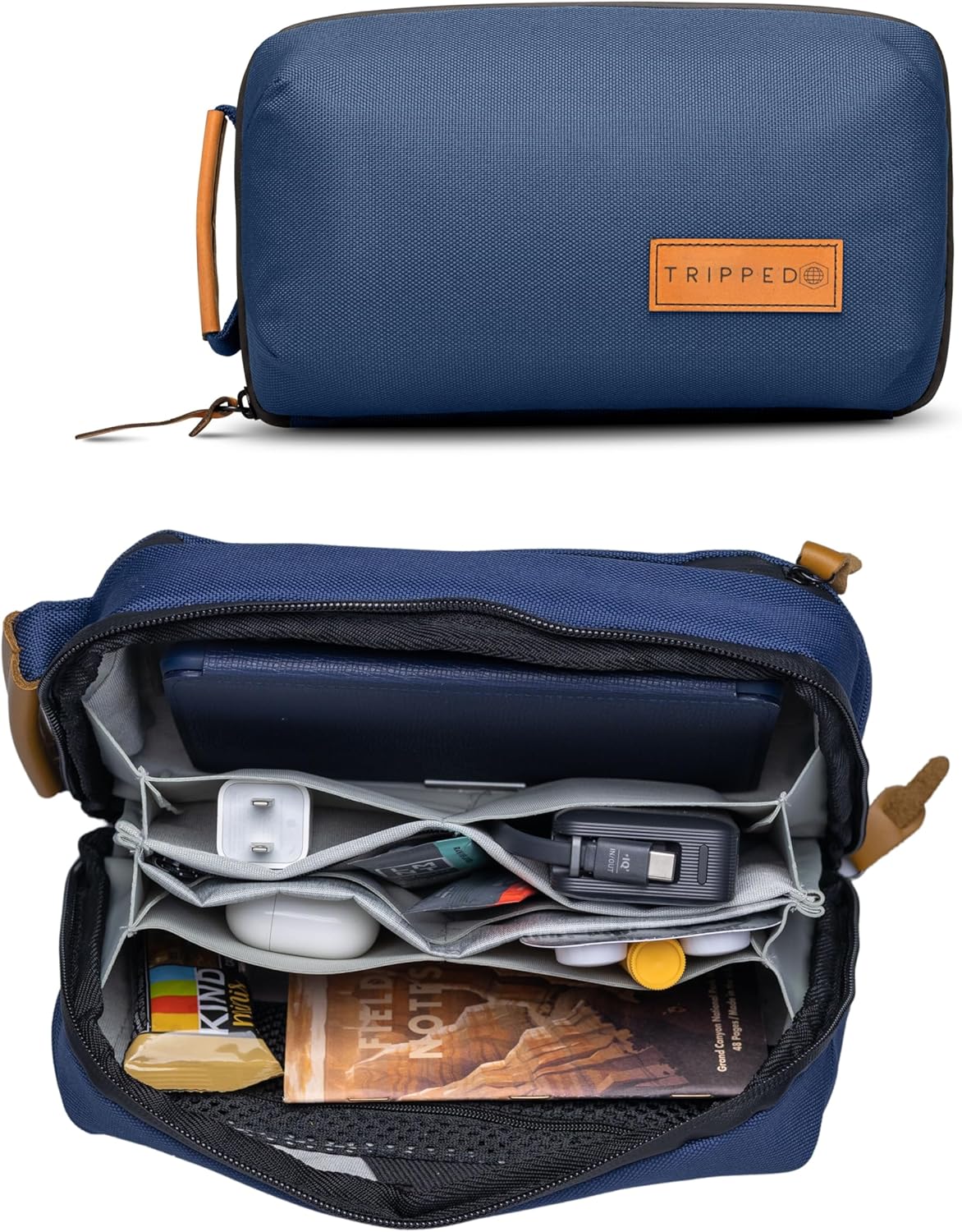 TRIPPED Travel Gear Tech Bag Organizer for Small Electronics
