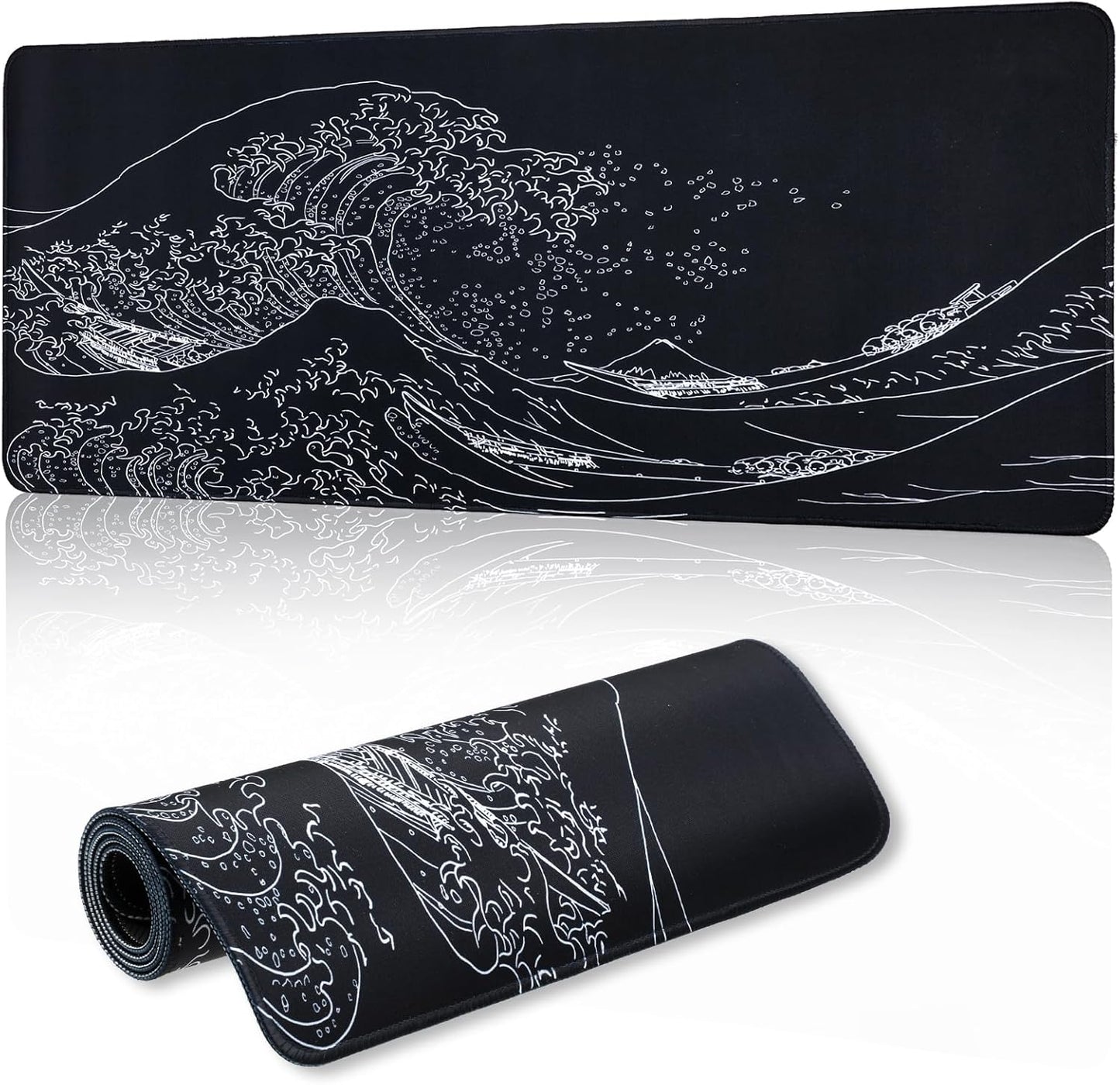 COMNICO Sea Wave Desk Pad: Waterproof & Non-Slip