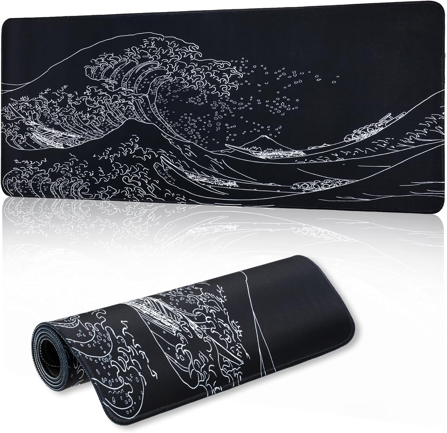 COMNICO Sea Wave Desk Pad: Waterproof & Non-Slip