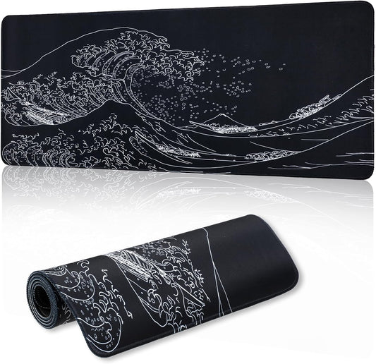 COMNICO Sea Wave Desk Pad: Waterproof & Non-Slip