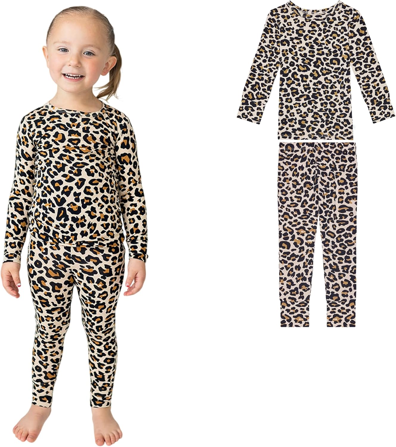 Posh Peanut Girls Pajamas - Soft Bamboo PJs for Kids