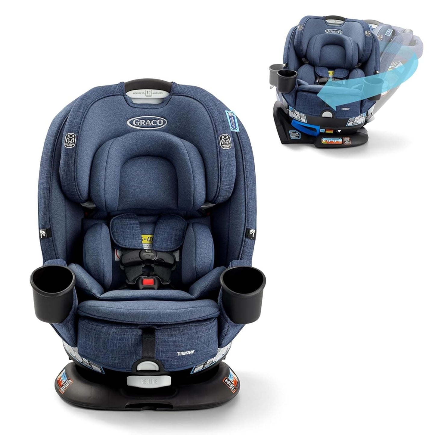 Graco Turn2Me 3-in-1 Car Seat - Rotating Design for Easy Transitions