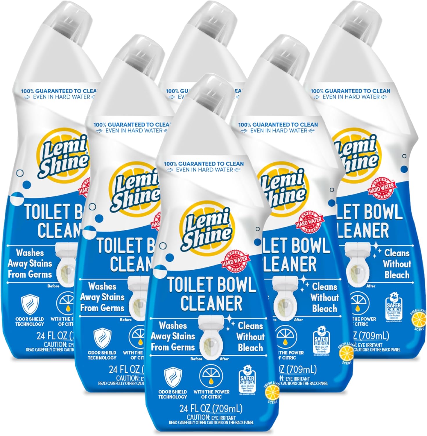 Lemi Shine Toilet Bowl Cleaner - Powerful Odor Shield Formula