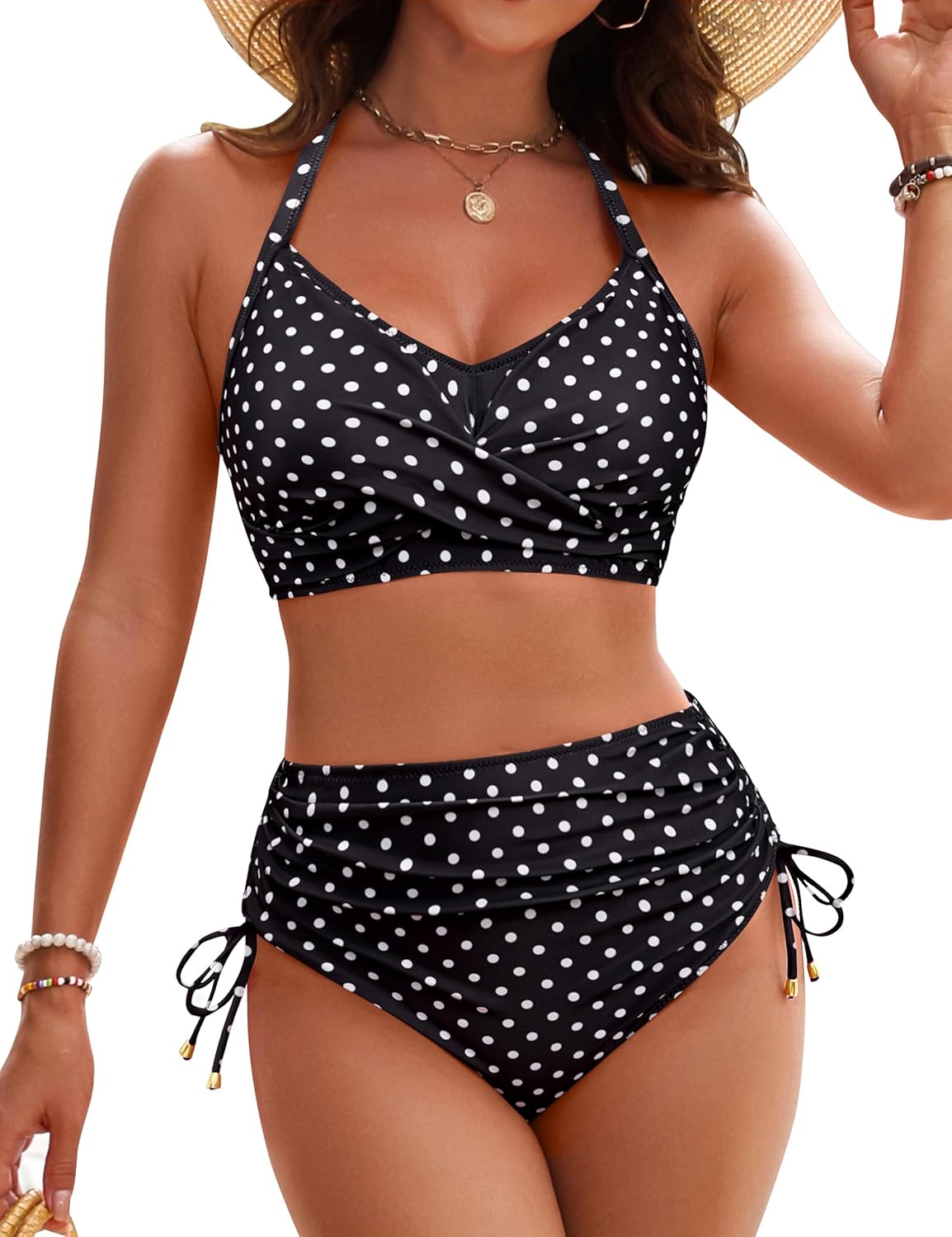 High Waisted Bikini Sets for Women with Tummy Control Design