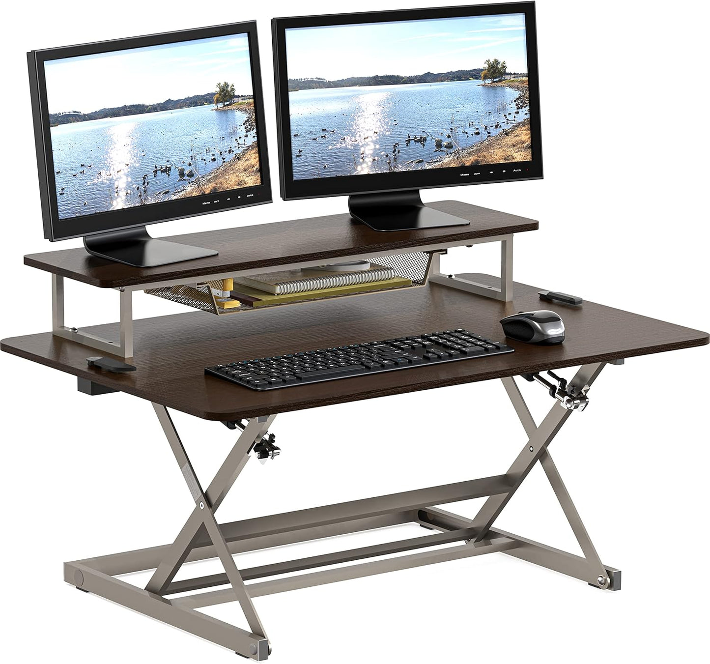 SHW 36-Inch Adjustable Standing Desk with Monitor Riser Review