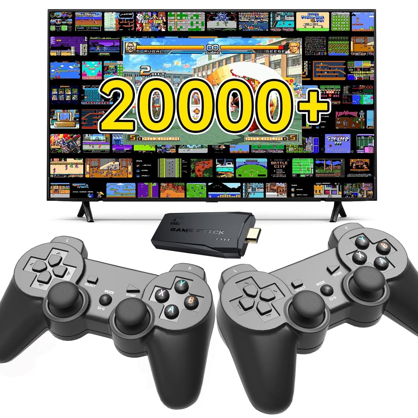 2025 Upgraded Game King Retro Game Console with 20,000+ Games