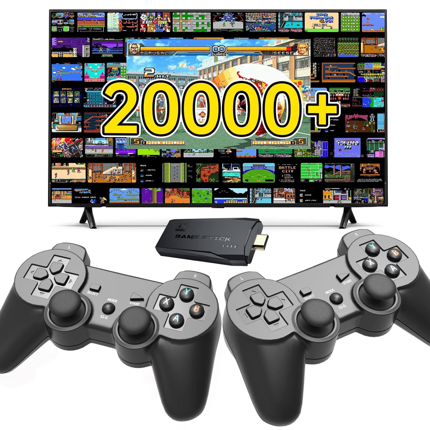 2025 Upgraded Game King Retro Game Console with 20,000+ Games