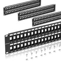 48 Port Blank Keystone Patch Panel 2U 19 in - Slim Keystone