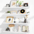 Heimlove Picture Ledge Shelf 24 in Floating Shelves Set of 4 - Clean