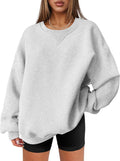 ANRABESS Womens Oversized Sweatshirts Hoodies Crewneck - Cozy Layering