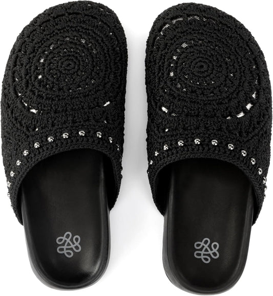 The Sak Bolinas Clog: Stylish Crochet and Leather Slip-Ons