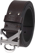 Calvin Klein CK Monogram Cut Out Buckle Belt - Stylish Everyday Belt